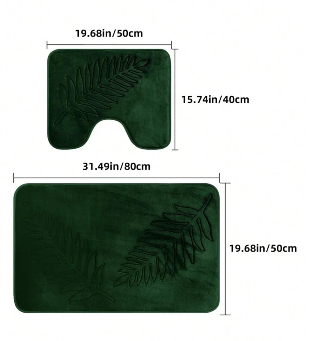 Velvet Memory Carpet Set (2 pcs, 10mm Thick) - View 2